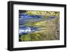 USA, Oregon. Abstract of autumn colors reflected in Wilson River rapids.-Jaynes Gallery-Framed Photographic Print