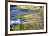 USA, Oregon. Abstract of autumn colors reflected in Wilson River rapids.-Jaynes Gallery-Framed Photographic Print