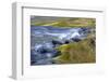 USA, Oregon. Abstract of autumn colors reflected in Wilson River rapids.-Jaynes Gallery-Framed Photographic Print