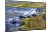 USA, Oregon. Abstract of autumn colors reflected in Wilson River rapids.-Jaynes Gallery-Mounted Photographic Print