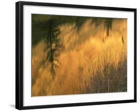 USA, Oregon. Abstract of Crooked River, Smith Rock State Park-Howie Garber-Framed Photographic Print