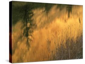 USA, Oregon. Abstract of Crooked River, Smith Rock State Park-Howie Garber-Stretched Canvas
