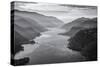 USA, Oregon, Aerial Landscape Looking West Down the Columbia Gorge-Rick A Brown-Stretched Canvas