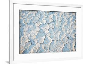 USA, Oregon, Alvord Desert. Crackled salt mineral playa on dry lake bed.-Jaynes Gallery-Framed Photographic Print