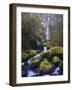 USA, Oregon. Autumn view of McCord Creek flowing below Elowah Falls in the Columbia River Gorge.-Gary Luhm-Framed Photographic Print