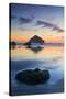 USA, Oregon, Bandon Beach. Face Rock and Sea Stacks at Twilight-Jaynes Gallery-Stretched Canvas