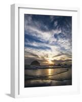 USA, Oregon, Bandon Beach. Face Rock and Sea Stacks at Twilight-Jaynes Gallery-Framed Photographic Print