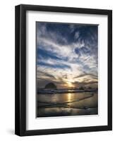 USA, Oregon, Bandon Beach. Face Rock and Sea Stacks at Twilight-Jaynes Gallery-Framed Premium Photographic Print