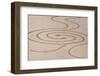 USA, Oregon, Bandon Beach. Geometric drawings in the sand.-Tom Haseltine-Framed Photographic Print