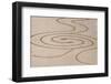 USA, Oregon, Bandon Beach. Geometric drawings in the sand.-Tom Haseltine-Framed Photographic Print