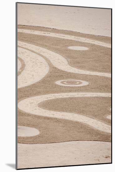 USA, Oregon, Bandon Beach. Geometric drawings in the sand.-Tom Haseltine-Mounted Photographic Print