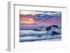 USA, Oregon, Bandon Beach. Pacific Ocean shoreline at sunset.-Jaynes Gallery-Framed Photographic Print