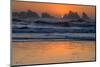 USA, Oregon, Bandon. Beach sunset.-Jaynes Gallery-Mounted Photographic Print