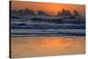 USA, Oregon, Bandon. Beach sunset.-Jaynes Gallery-Stretched Canvas