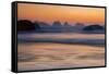 USA, Oregon, Bandon. Beach sunset.-Jaynes Gallery-Framed Stretched Canvas