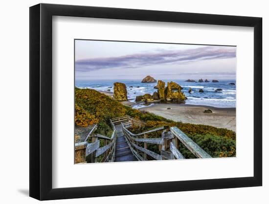 USA, Oregon, Bandon, Beach-Joe Restuccia III-Framed Photographic Print