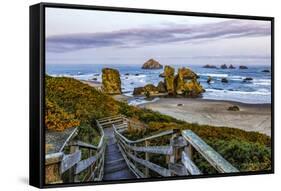 USA, Oregon, Bandon, Beach-Joe Restuccia III-Framed Stretched Canvas