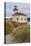 USA, Oregon, Bandon. Scenic of Coquille River Lighthouse-Jean Carter-Stretched Canvas