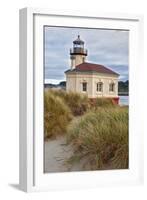 USA, Oregon, Bandon. Scenic of Coquille River Lighthouse-Jean Carter-Framed Photographic Print