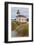 USA, Oregon, Bandon. Scenic of Coquille River Lighthouse-Jean Carter-Framed Photographic Print