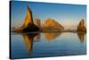 USA, Oregon, Bandon. Sunrise on beach.-Jaynes Gallery-Stretched Canvas
