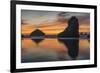 USA, Oregon, Bandon. Sunset on beach.-Jaynes Gallery-Framed Photographic Print