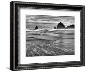 USA, Oregon, Cannon Beach, Haystack Rock and the Needles-Ann Collins-Framed Photographic Print