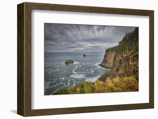 USA, Oregon, Cape Meares National Wildlife Refuge. The Pacific Ocean from the Cape Meares-Christopher Reed-Framed Photographic Print