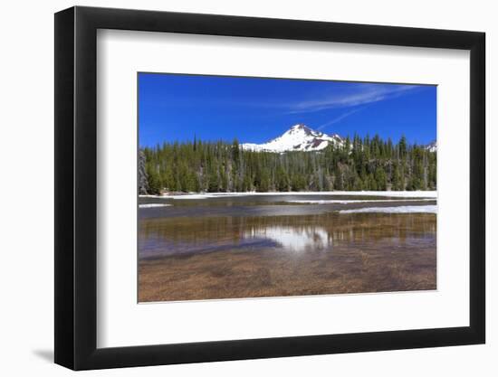 USA, Oregon, Cascade Lakes Highway, North Sister, Sparks Lake.-Emily Wilson-Framed Photographic Print