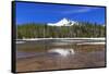 USA, Oregon, Cascade Lakes Highway, North Sister, Sparks Lake.-Emily Wilson-Framed Stretched Canvas