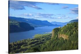 USA, Oregon, Chanticleer Point, Vista House and the Columbia Gorge.-Rick A^ Brown-Stretched Canvas