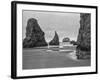 USA, Oregon, Coast Bandon Beach Monoliths-John Ford-Framed Photographic Print