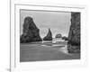 USA, Oregon, Coast Bandon Beach Monoliths-John Ford-Framed Photographic Print