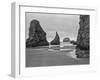 USA, Oregon, Coast Bandon Beach Monoliths-John Ford-Framed Premium Photographic Print