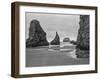 USA, Oregon, Coast Bandon Beach Monoliths-John Ford-Framed Photographic Print