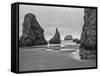 USA, Oregon, Coast Bandon Beach Monoliths-John Ford-Framed Stretched Canvas