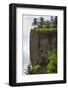 USA, Oregon. Columbia Gorge, conifers on bluff above Oneonta Gorge.-Alison Jones-Framed Photographic Print