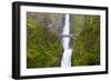 USA, Oregon, Columbia Gorge, Multnomah Falls Cascades from High Above-Terry Eggers-Framed Photographic Print