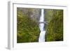 USA, Oregon, Columbia Gorge, Multnomah Falls Cascades from High Above-Terry Eggers-Framed Photographic Print