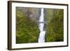 USA, Oregon, Columbia Gorge, Multnomah Falls Cascades from High Above-Terry Eggers-Framed Photographic Print