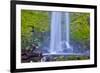 USA, Oregon, Columbia River Gorge, Elwha Falls cascading on the rocks-Hollice Looney-Framed Premium Photographic Print