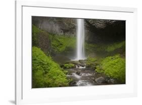 USA, Oregon, Columbia River Gorge. Latourell Falls and stream.-Jaynes Gallery-Framed Photographic Print