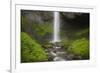 USA, Oregon, Columbia River Gorge. Latourell Falls and stream.-Jaynes Gallery-Framed Photographic Print