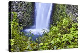 USA, Oregon, Columbia River Gorge, Multnomah Falls-Hollice Looney-Stretched Canvas