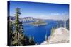 USA, Oregon, Crater Lake National Park, Crater Lake and Wizard Island-Rob Tilley-Stretched Canvas