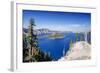 USA, Oregon, Crater Lake National Park, Crater Lake and Wizard Island-Rob Tilley-Framed Photographic Print