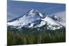 USA, Oregon, Deschutes National Forest. Autumn snow on Broken Top.-John Barger-Mounted Photographic Print