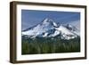 USA, Oregon, Deschutes National Forest. Autumn snow on Broken Top.-John Barger-Framed Photographic Print