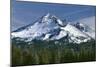 USA, Oregon, Deschutes National Forest. Autumn snow on Broken Top.-John Barger-Mounted Photographic Print