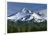 USA, Oregon, Deschutes National Forest. Autumn snow on Broken Top.-John Barger-Framed Photographic Print